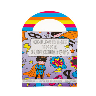 Piccoli Libri da Colorare Supereroi con Adesivi (48 pz.)