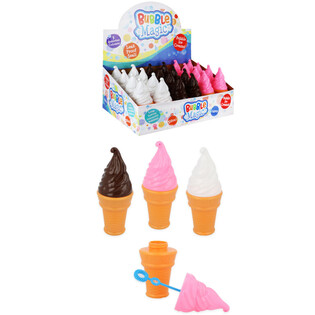BOLLICINE DI SAPONE GRANDI A FORMA DI GELATO 50ML IN DISPLAY (24 pz.)
