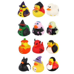 Paperelle di Gomma Halloween Mix (12 pezzi) - 6 x 5 cm