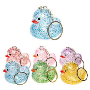 Portachiavi Paperella Glitterata - Colori Misti (12 pezzi)