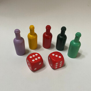 Set Fai-da-Te Gioco da Tavolo - 5 Pedine + 2 Dadi (100 pz)