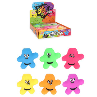 Squeezy Splat Man - Mix Colori - In Espositore (24 pz.)