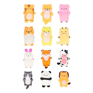 MIX DI ANIMALI SQUISHY PER PESCA DI BENEFICENZA - IN DISPLAY - (96 pz.)