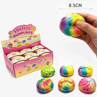 RAGE - Squishy Dumplings ARCOBALENO GRANDE - PU FOAM (12 pz)