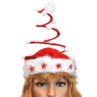 OFFERTA STOCK - CAPPELLO DI NATALE A SPIRALE LUXURY CON STELLA LUMINOSA (120 pz.)
