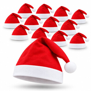 CAPPELLI DI BABBO NATALE STANDARD (12 pz.)