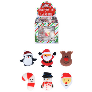 Personaggi Squishy Natalizi per Pesca a Sorpresa (96 pz.)