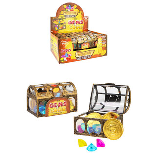 Forziere del Tesoro con Gemme e Monete - Display (18 pz)