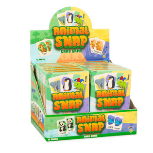 GIOCO DI CARTE ANIMAL SNAP - GIOCO DI CARTE ANIMALI CON 36 CARTE - IN DISPLAY (12 PZ.)
