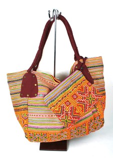 Borsa Brocante B-Fair Grande Rossa - Borsa a Spalla Artigianale