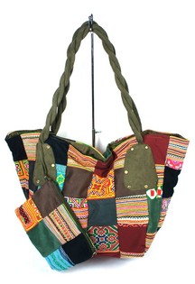 Borsa Patchwork Grande Verde B-FAIR (1 pz.)