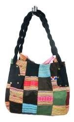Borsa Patchwork B-FAIR grande nera (1 pz)