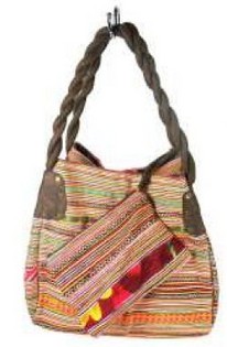 Borsa in Broccato B-FAIR Piccola Marrone - Fatta a Mano | {$companyname}