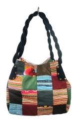 Borsa Patchwork B-Fair Piccola Nera - Fatta a Mano (1 pz)