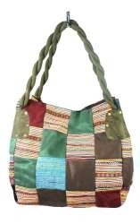 BORSA PATCHWORK B-FAIR PICCOLA VERDE (1 pz)