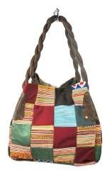 Art.nr: 97728 - BORSA PATCHWORK B-FAIR PICCOLA MARRONE (1 pz)
