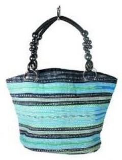 Borsa B-FAIR Beads Nero/Azzurro (1 pz.)