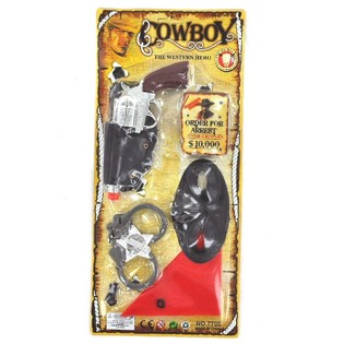Set da cowboy su cartoncino - Modello 6 (3 pezzi)
